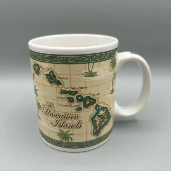 Vintage ABC Stores 2003 Hawaiian Islands Map 8oz Coffee Mug - Picture 1 of 4